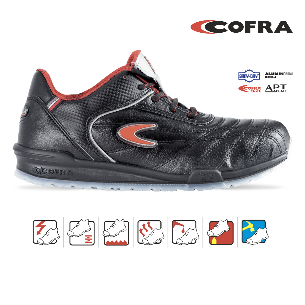 Cofra — Pantof de protectie cu bombeu aluminiu si lamela Meazza